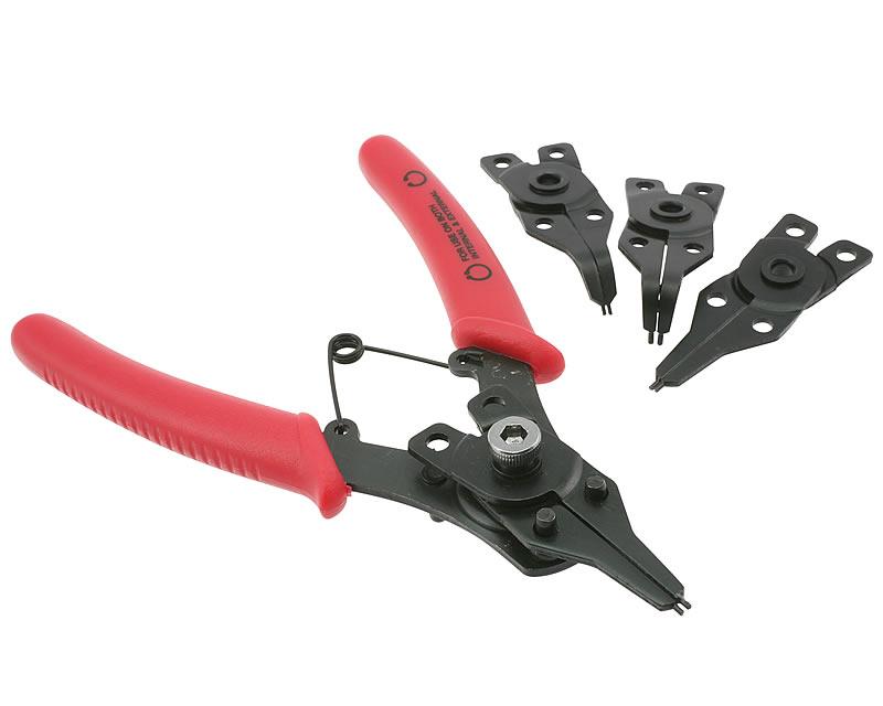 Lock ring plier with 4 pliers 10-50mm