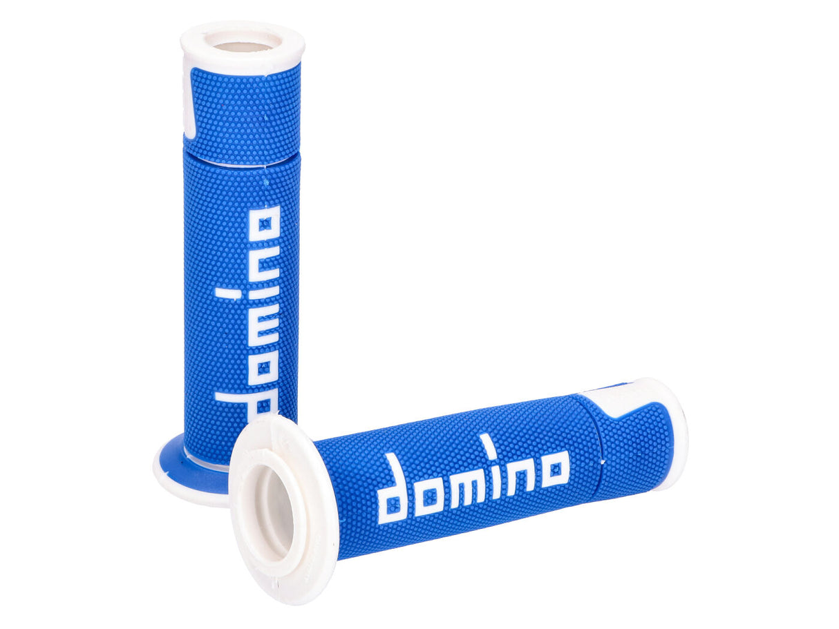 Handtag Domino öppen ände Scooter 120mm Blå/Vit