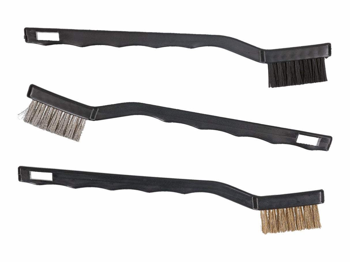 Brush set 180mm steel, brass, plastic - 3-pack