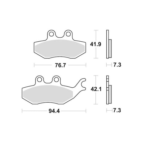 Sbs Bromsklossats Ceramic