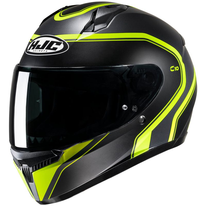 HJC Helmet C10 Black/Flou yellow